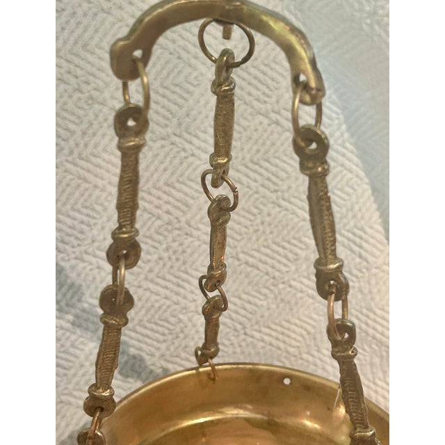 Gold Mid-Century Italian Solid Brass 22” Balance Scale on Black Marble Base For Sale - Image 8 of 12