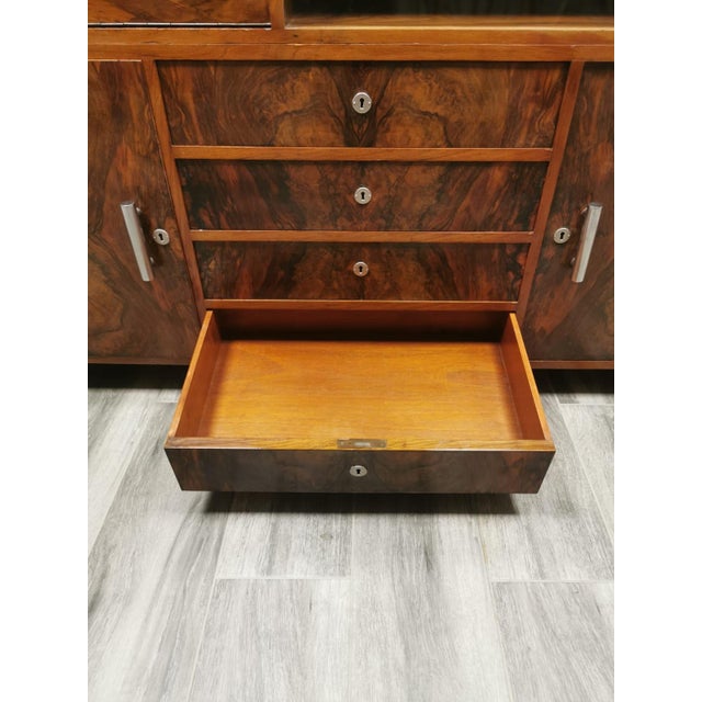 Brown Cupboard attributed to Jindrich Halabala, 1940s For Sale - Image 8 of 18