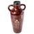 Brown Antique Belgian Majolica Art Pottery Twin-Handled Vase with Toadstool Motif For Sale - Image 8 of 14