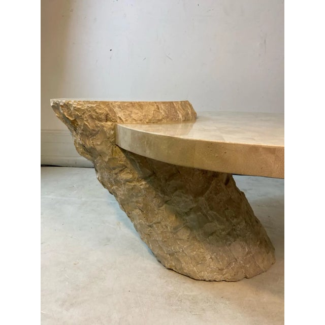 Modern 1970s Modern Tessellated & Natural Marble Coffee Table For Sale - Image 3 of 9