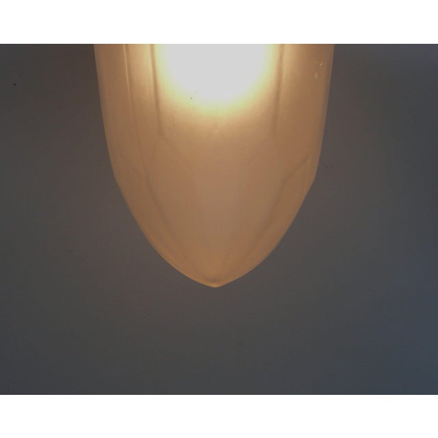 Art Nouveau Style Ceiling Light in Porcelain and Frosted Glass by Brunnquell, 1890s For Sale - Image 5 of 16