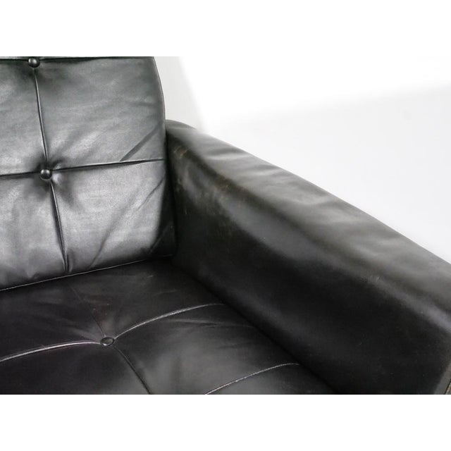 Mid-Century Leather Sofas and Armchairs from Krasemann, 1960s, Set of 3 For Sale - Image 13 of 18