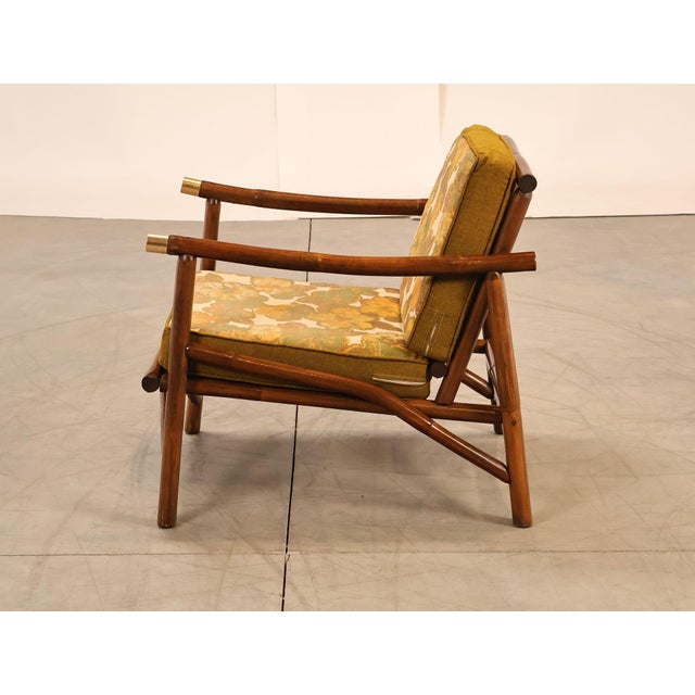 Vogue Coastal Vintage Rattan Bamboo Armchair For Sale - Image 18 of 18
