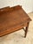Brown Antique Quarter Sawn Oak Console Table With Carved Gallery Back For Sale - Image 8 of 17