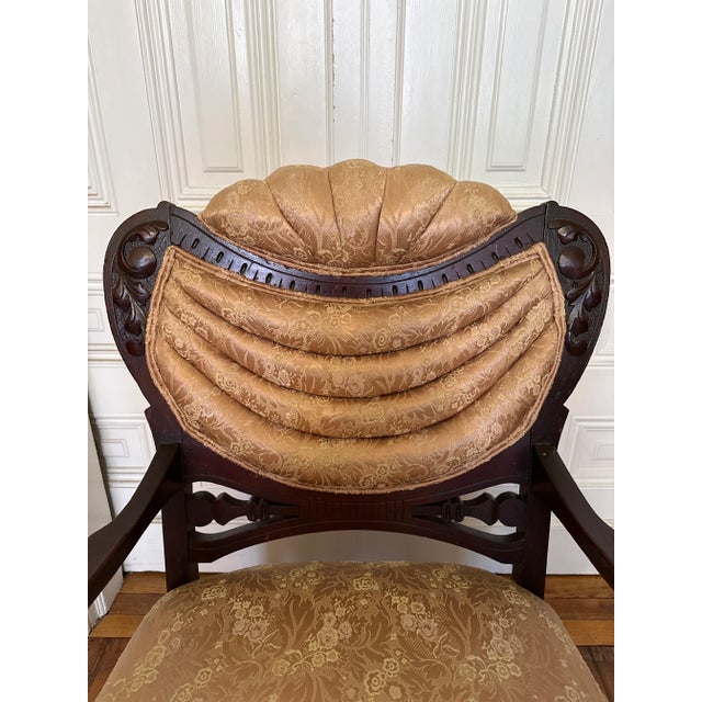 French Vintage French Style Victorian Side Chair For Sale - Image 3 of 7