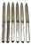 Dessert Knives in Silver by Jean E. Puiforcat, 1920s, Set of 6 For Sale