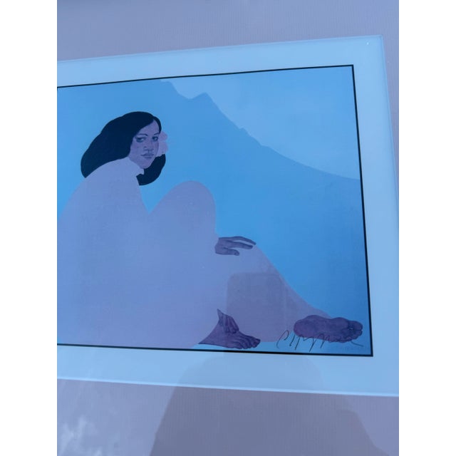 Vintage 70’s Pegge Hopper Lithographs Signed Matted Framed For Sale - Image 4 of 8