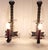 Black Vintage Rustic Wall Lamps with Wrought Iron Frames, 1970s, Set of 2 For Sale - Image 8 of 8