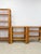 Mid 20th Century Vintage Modular Pine 4-Piece Shelf Unit Rustic Stackable Bookcase Organic Modern For Sale - Image 5 of 10