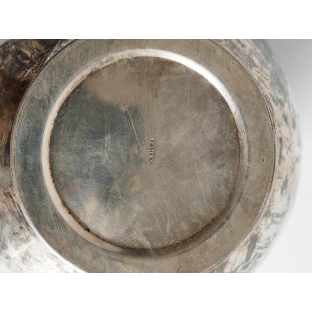 Art Deco Silver-Plated Globe Vase with Handles, Sweden, 1950s For Sale - Image 6 of 18