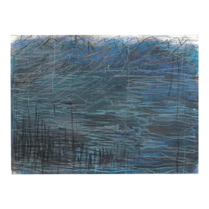 Contemporary Abstract Pastel and Acrylic on Paper Painting "Arietta 6" by Margaret Neill