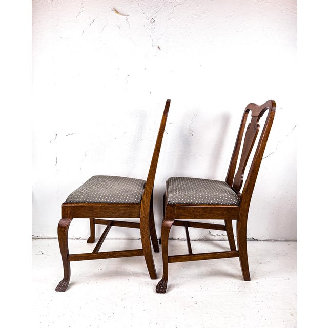 Late 20th Century Queen Anne Style Dining Chairs, Set of Four For Sale - Image 11 of 16