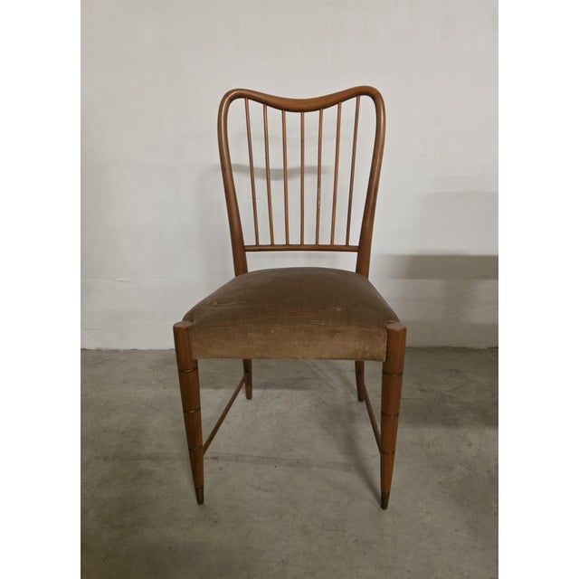 Table and Chairs attributed to Pierluigi Colli for Framar, 1950, Set of 7 For Sale - Image 11 of 13