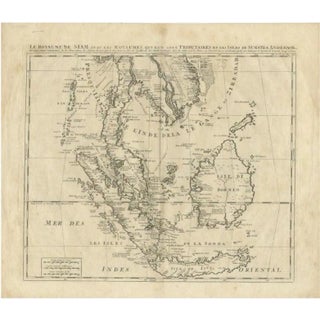 Antique Map of Southeast Asia by Chatelain, 1732 For Sale