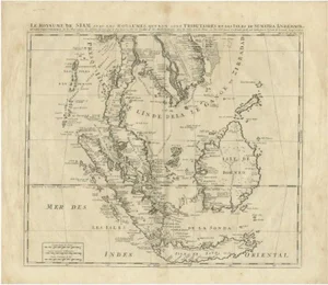 Antique Map of Southeast Asia by Chatelain, 1732