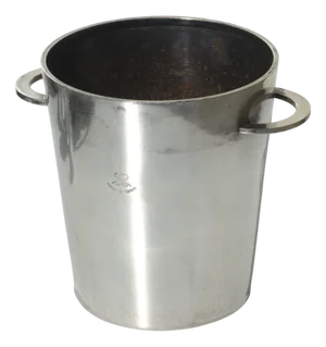 Italian Art Deco Silver Alpacca Metal Ice Bucket, 1930