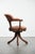 English Style Cowhide and Wood Chesterfield Office Chair with Decorative Nails For Sale - Image 3 of 17