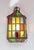 Glass Lead and Stained Glass Wall Sconces, 1970s, Set of 2 For Sale - Image 7 of 10