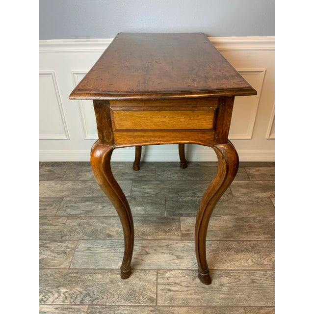 Auburn Louis XV Walnut Console Table For Sale - Image 8 of 12