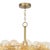 2020s Regina Andrew Bubbles Chandelier, Natural Brass with Amber Glass For Sale - Image 5 of 9