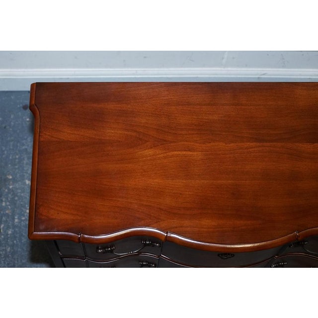 Vintage Georgian Serpentine Fronted Hardwood Chest of Drawers from Ralph Lauren For Sale - Image 10 of 16