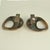 Round Bronze Push Pull Relief Door Handles with Oval Grip, 1970s, Set of 2 For Sale - Image 9 of 10