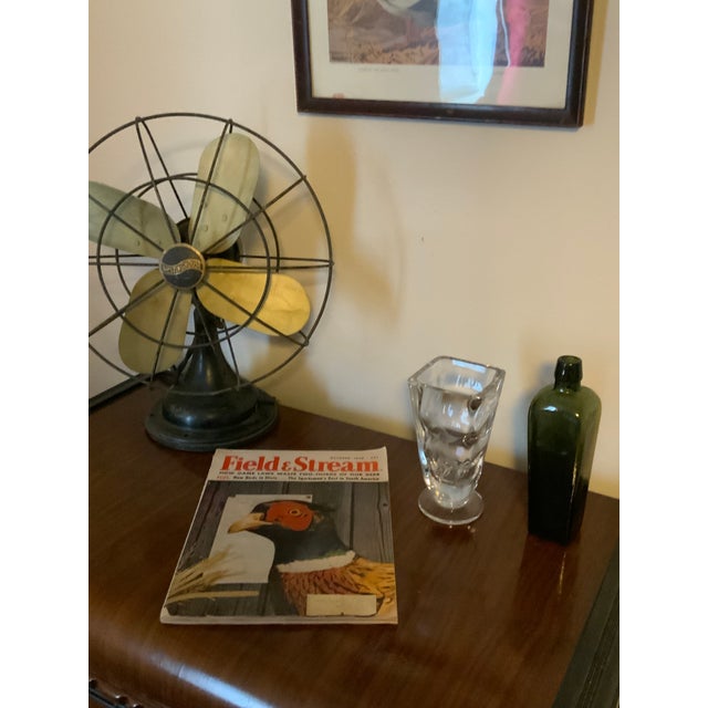 Glass Mid-Century Modern Etched Marlin Crystal Vase With Provenance For Sale - Image 7 of 7