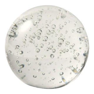 Glass Sphere Paperweight For Sale