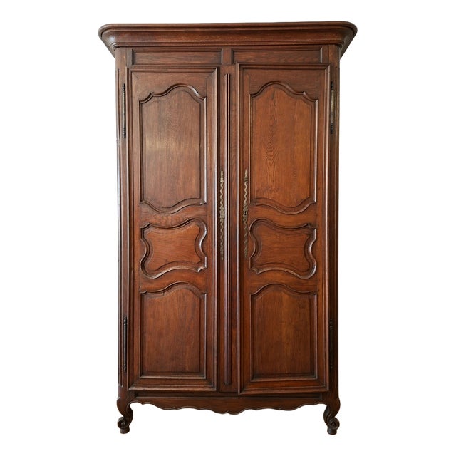 Louis XV Wardrobe in Oak, 18th Century For Sale