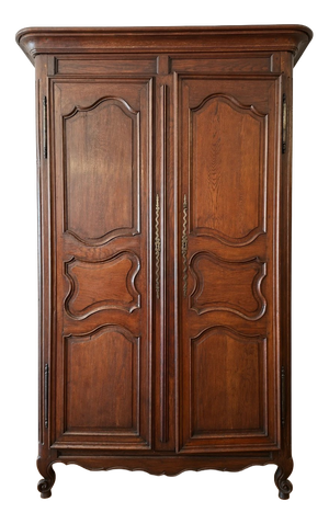 Louis XV Wardrobe in Oak, 18th Century