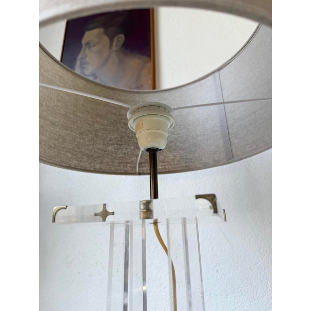 Acrylic Glass Table Lamp by David Lange, 1970s For Sale - Image 17 of 18