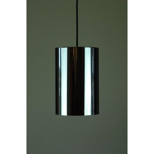 Metal Chrome Sektor Pendant Lamp by Jo Hammerborg for Fog & Morup. 1970s For Sale - Image 7 of 11