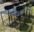 Vintage Set of 6 Black Leather Seats Bar Stools 1970s Mid Century Modern For Sale - Image 17 of 18