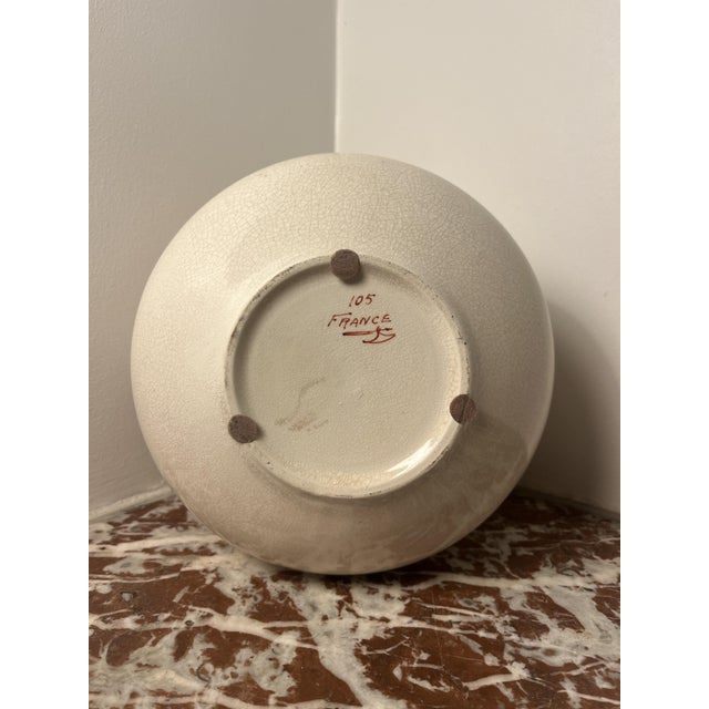 Ceramic Modernist Vase in Crackled Ceramic from Manufacture de Sainte-Radegonde / Ateliers Asch, 1950s For Sale - Image 7 of 8
