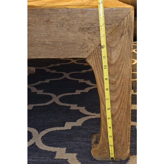 2010s Reclaimed Oak Coffee Table For Sale - Image 5 of 8