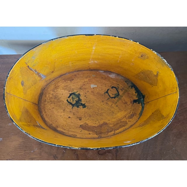 Early 20th Century French Tole Cachepot Planter Decorated With Scenes of Napoleon and Duke of Wellington at Waterloo For Sale - Image 11 of 12