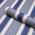 Schumacher Sample - Schumacher Summerville Stripe Wallcovering In Indigo For Sale - Image 4 of 6