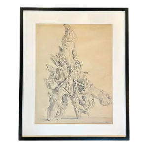 Mid 20th Century Emil Bisttram, Untitled, Surrealist, Graphite on Paper