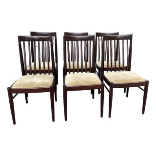 1960s Danish Mid-Century Modern Dining Chairs Set of 6 For Sale
