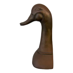 Vintage Brass Duck Head