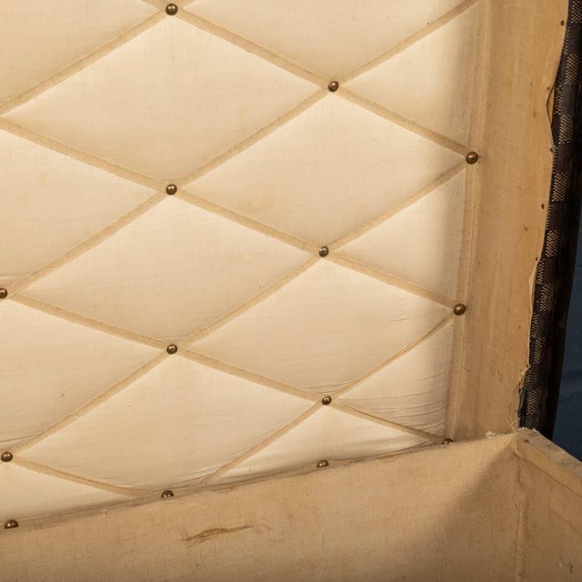Antique French Trunk in Damier Canvas from Louis Vuitton, 1900 For Sale - Image 16 of 18