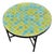 Moroccan Green and Turquoise Zellige Round Coffee Table, 2010s For Sale