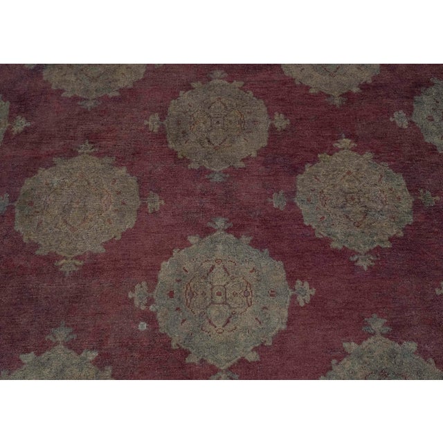 Turkish Oushak Rug 6'10" x 12'9" #18689 For Sale In Houston - Image 6 of 8