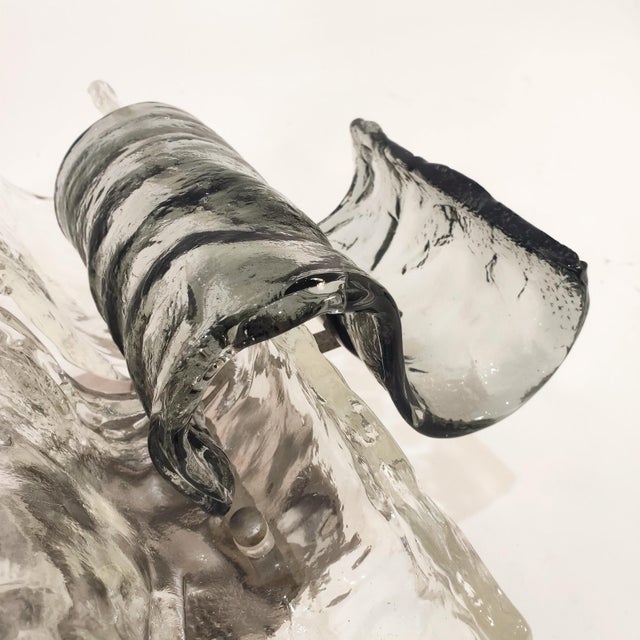 1970s Large Italian Wall Sconce from Zero Quattro, 1970s For Sale - Image 5 of 14