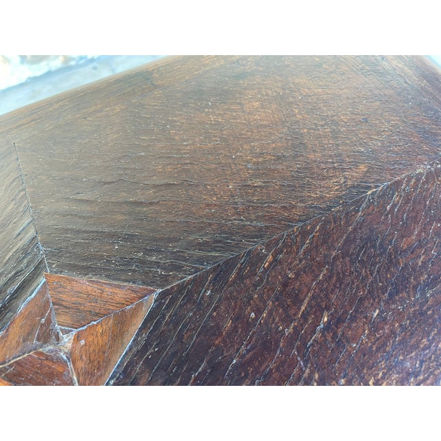 Art Deco Walnut Side Table with Shelf, 1930s For Sale - Image 10 of 18