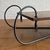 A quite extraordinary & sizeable monolithic hardwood coffee table with handcrafted blacksmith made iron frame suspending a...