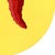 2020s Circle Fresnos - Vibrant Abstract Peppers Still Life Painting on Panel - Original Artwork by Will Beger For Sale - Image 5 of 9