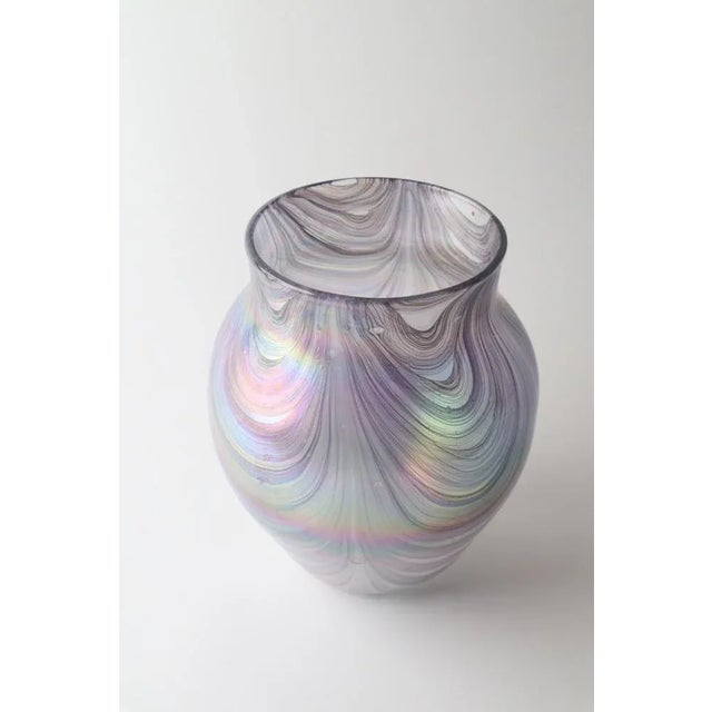 1980s Iris Rainbow Vase by John Ditchfield For Sale - Image 5 of 7