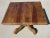 19th Century Solid Walnut Square Pedestal Table For Sale - Image 9 of 18