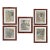 Collection of Five Framed Tailor's Illustrations, C. 1917 For Sale